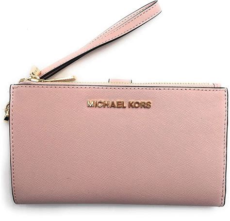 michael kors jet set travel double zip wristlet 7 8|Michael Kors double zipper wallet.